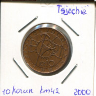 10 KORUN 2000 CZECH REPUBLIC Coin #AP778.2.U - Czech Republic