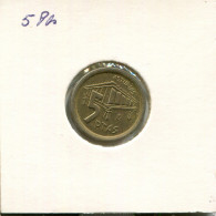 5 PESETAS 1993 SPAIN Coin #AR832.U - 5 Pesetas