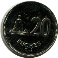 20 SUCRE 1991 ECUADOR UNC Coin #M10183.U - Equateur