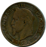 5 CENTIMES 1862 A FRANKREICH FRANCE Napoleon III Französisch Münze #AM949.D - 5 Centimes