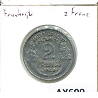 2 FRANCS 1949 B FRANKREICH FRANCE Französisch Münze #AX600.D - 2 Francs