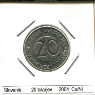 20 TOLARJEV 2004 SLOWENIEN SLOVENIA Münze #AS573.D - Slovenië