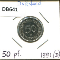 50 PFENNIG 1991 D BRD DEUTSCHLAND Münze GERMANY #DB641.D - 50 Pfennig