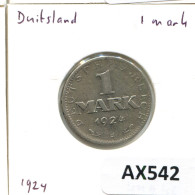 1 DM 1924 A DEUTSCHLAND Münze GERMANY SILBER #AX542.D - 1 Mark
