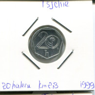 20 HELLER 1999 TSCHECHIEN CZECH REPUBLIC Münze #AP722.2.D - Tchéquie