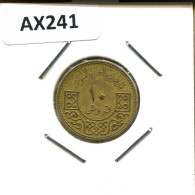 10 QIRSH 1962 SYRIEN SYRIA Islamisch Münze #AX241..D - Syrie
