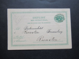 Schweden 1888 Ganzsache / Doppelkarte P 12 ?! Fem Öre Gedruckte Karte / Gedruckter Inhalt! Hjalmar Kinbergs Förlagsexped - Postwaardestukken