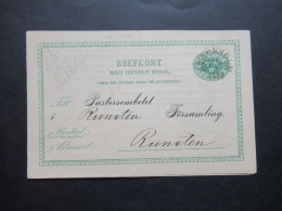 Schweden 1888 Ganzsache / Doppelkarte P 12 ?! Fem Öre Gedruckte Karte / Gedruckter Inhalt! Hjalmar Kinbergs Förlagsexped - Interi Postali