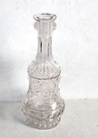 RARE ANCIENNE CARAFE BOUTEILLE EN VERRE MOULÉ 2 PORTRAIT De ROI En RELIEF H:21cm / ART DE LA TABLE (2501.6) - Carafes