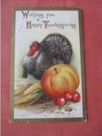 Embossed  Thanksgiving  Crease & Tear Top Left  Signed Clapsaddle   Ref 6041 - Thanksgiving