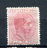 1882/89.FERNANDO POO.EDIFIL 6*.NUEVO CON FIJASELLOS(MH) - Fernando Po