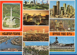 HOUSTON, THE SPACE AGE CITY, MULTIVUE COULEUR REF 8200 SGD - Houston