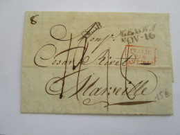 Lettre Manuscrite D'italie Pour La France Nov 1816 Ou 18 Handwritten Letter - 1. ...-1850 Prefilatelia