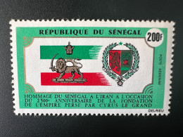 Senegal 1971 Mi. 471 Hommage à L'Iran Empire Perse - Senegal (1960-...)