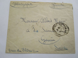Lettre Evsc De Russie Pour La Suisse 1907 Voir Photos Handwritten Letter See Pictures - Franking Machines (EMA)