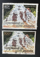 Côte D'Ivoire Ivory Coast 1982 Mi. 763 - 764 Cascades De Man Waterfall Wasserfall Oblitéré Used RARE ! - Côte D'Ivoire (1960-...)