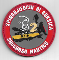 Ecusson PVC SAPEURS POMPIERS SPINGHJIFOCU CORSE DU SUD SUCCORSU NAUTICU - Firemen