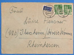 Allemagne Zone Bizone 1949 Lettre De Fulda (G18103) - Sonstige & Ohne Zuordnung