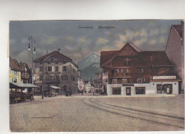 C8100) DORNBIRN - MARKTPLATZ Mit GESCHÄFT U. Markständen ALT  1910 - Dornbirn