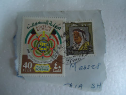 Delcampe - KUWAIT   USED  ON PAPER   STAMPS  ANIVERSARIES KINGS WITH POSTMARK - Kuwait