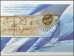 Argentina, 2012, Mi 3447, Creation & 1st Pledge Of Allegiance To The Argentine Flag, Block 133, MNH - Other & Unclassified