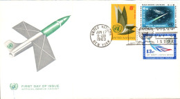 NATIONS UNIES FDC 1963 POSTE AERIENNE - FDC