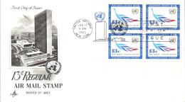 NATIONS UNIES FDC 1963 POSTE AERIENNE 13 C - FDC