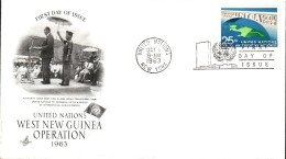 NATIONS UNIES FDC 1963 OPERATION NOUVELLE GUINEE - FDC