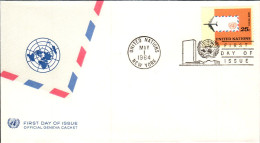 NATIONS UNIES FDC 1964 SERIE COURANTE 20 C - FDC