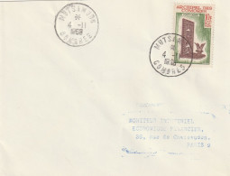 COMORES  Lettre  1968 MUTSAMUDU   ANJOUAN Pour PARIS - Covers & Documents
