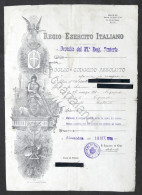 Regio Esercito Italiano - Foglio Di Congedo Assoluto - Alessandria - 1916 - Documents