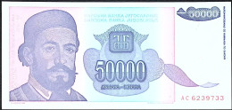 YOUGOSLAVIE * 50.000 Dinara * Date 1993 * Etat/Grade NEUF/UNC * Pick 130 - Yougoslavie