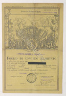 Regio Esercito Italiano - Foglio Di Congedo Illimitato - Casale Monferrato 1940 - Documents