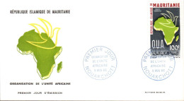 MAURITANIE FDC 1966 ORGANISATION DE L'UNITE AFRICAINE - Mauritanie (1960-...)