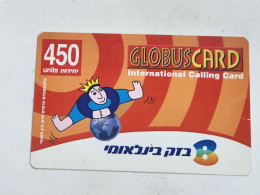 ISRAEL-(BEZ-INTER-049)GLOBUS CARD-logo Second-bezeq International(1084)(31.03.03)(876602761268)(card Board)used Card - Israel