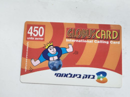 ISRAEL-(BEZ-INTER-049B)GLOBUS CARD-logo Second-bezeq International(1088)(30.06.03)(169465185692)(card Board)used Card - Israel