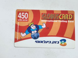 ISRAEL-(BEZ-INTER-049B)GLOBUS CARD-logo Second-bezeq International(1089)(30.06.03)(453807809409)(card Board)used Card - Israel