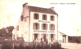 PLOEMEUR - Hôtel De La Plage - J. LE DARZ - Café Restaurant - Plömeur