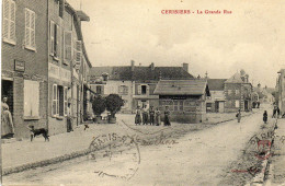 - CERISIERS (89) -  La Grande Rue  (bien Animée)   -25416- - Cerisiers