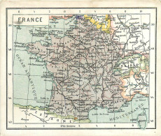 040523 - CHROMO CACAO VAN HOUTEN - France - Carte Géographique - Van Houten