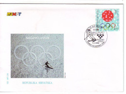 CROATIA FDC 449 - Hiver 1998: Nagano