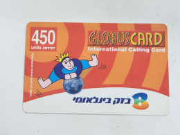 ISRAEL(BEZ-INTER-049C1)GLOBUS CARD Logo Second-bezeq International(1100)(30.9.2003)(364603947859)(card Board)used Card - Israel