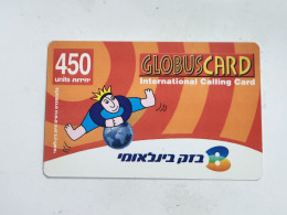 ISRAEL(BEZ-INTER-049C1)GLOBUS CARD Logo Second-bezeq International(1102)(30.9.2003)(629938286053)(card Board)used Card - Israel