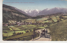 C8127) SCHLADMING - Steiermark - Straße Mit Pferdefuhrwerk U. Mann Richtung Nieder Tauern Zensur 1914 - Schladming