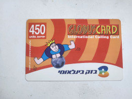 ISRAEL-(BEZ-INTER-049E)GLOBUS CARD Logo Second-bezeq International(1106)(30.11.2003)(636186433861)(card Board)used Card - Israel