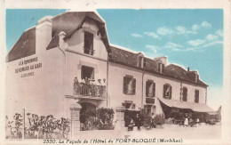 PLOEMEUR  - La Façade De L'Hôtel Du FORT BLOQUÉ - à La Renommée Du Homard Au Kari - A. COTONNEC (RARE) - Plömeur