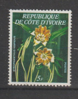 Cote D'Ivoire 1978 Orchidées 462A, 1 Val * Charnière MH - Ivory Coast (1960-...)