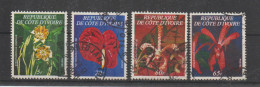 Cote D'Ivoire 1978 Série Orchidées 462A-D 4 Val Oblit/used - Côte D'Ivoire (1960-...)