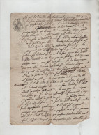 Roullet Commissaire De Police Chambéry 1810 Arnaud Cafetier - Manuscripten