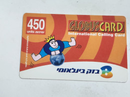 ISRAEL(BEZ-INTER-049H)GLOBUS CARD Logo Second-bezeq International(1114)(31.03.2004)(164741224451)(card Board) Used Card - Israel